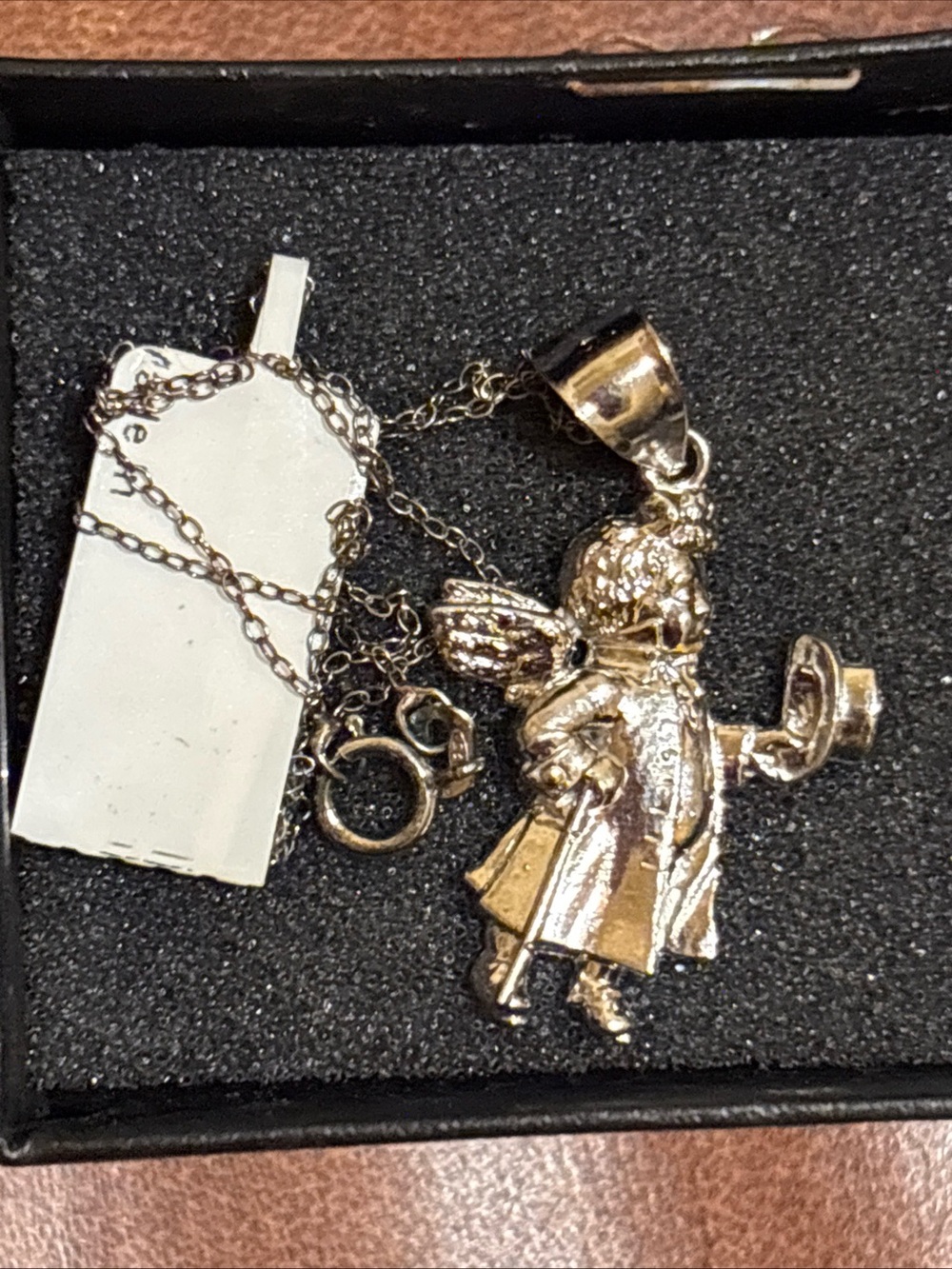 Sterling sliverAngel Pendant Necklace
